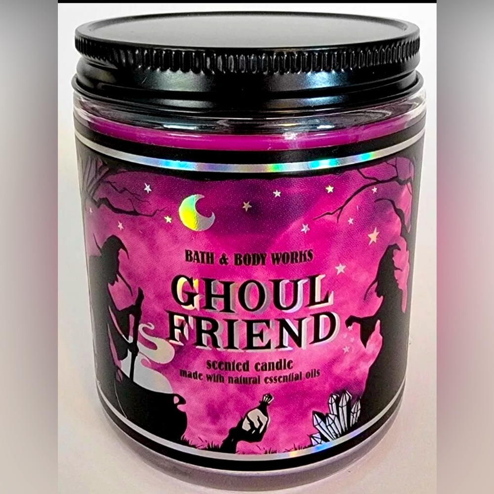 NWT! Bath & Body Works Halloween Ghoul Friend Single Wick Jar Candle with Lid